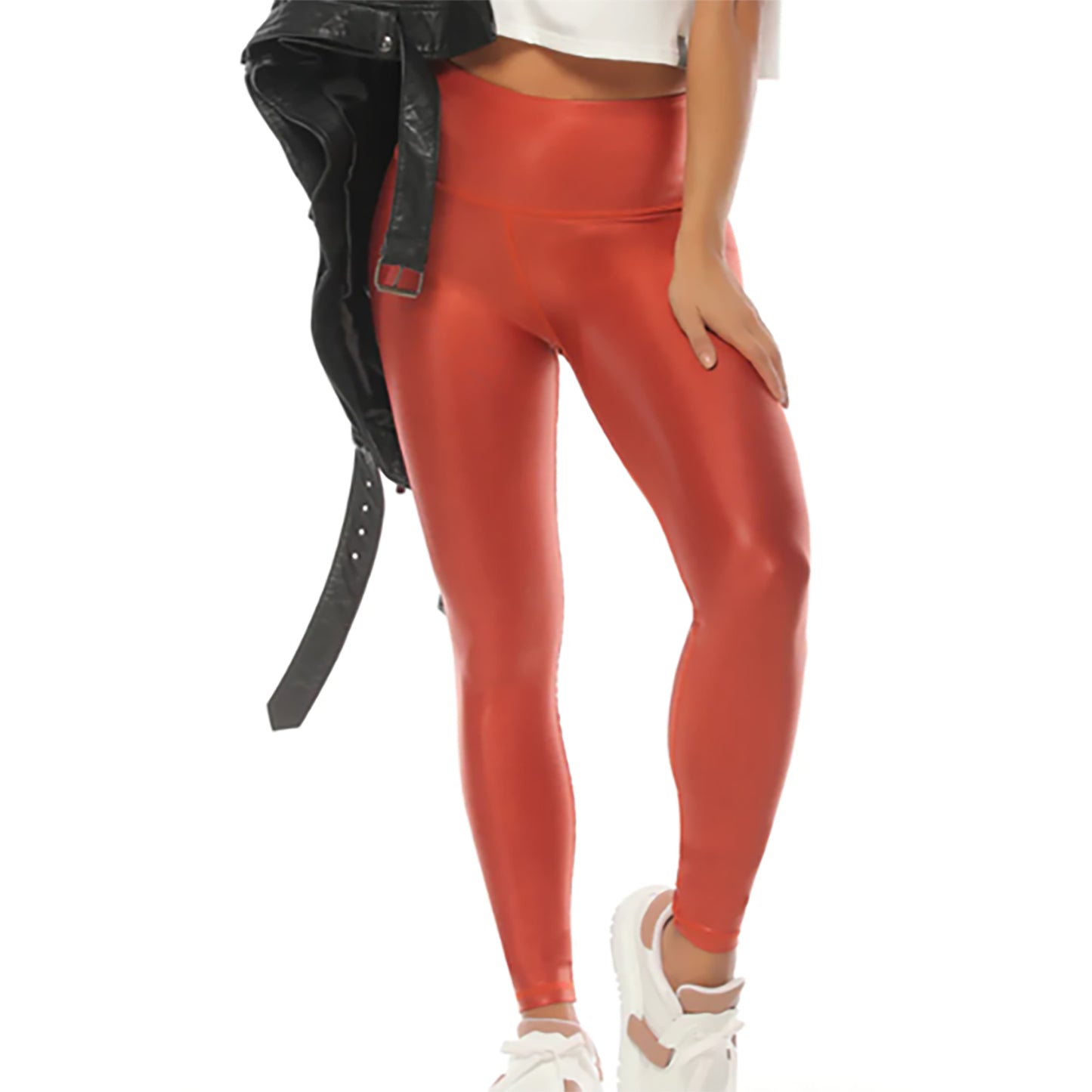 Leather-look Leggings – Liquid Lava