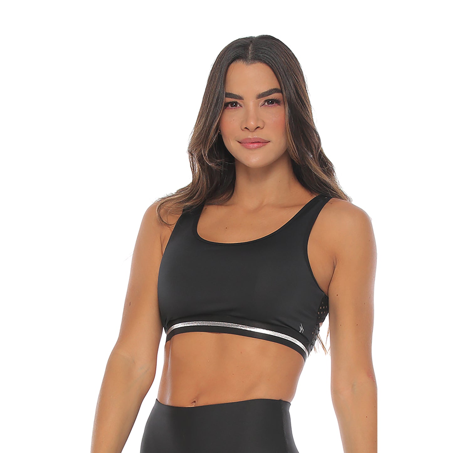 Double Crossed Sports Bra - Black