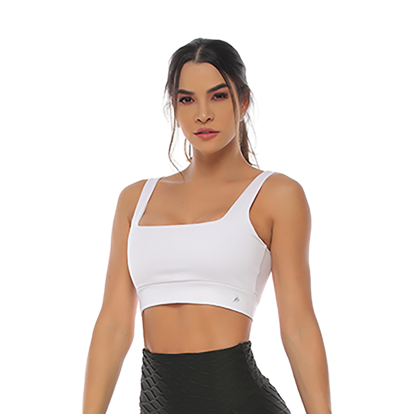 Goddess Sports Bra - White
